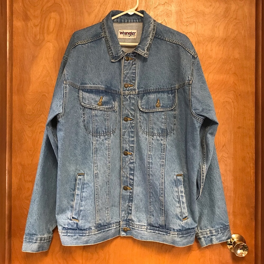 Vintage Wrangler Rugged Wear Denim Jean Jacket - Size XXL
